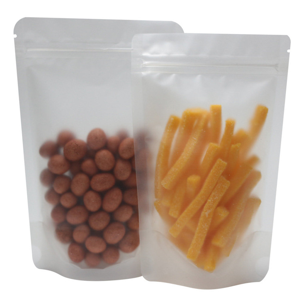 Food Storage Bag - 100 sztuk przezroczystych, samozamykających się, przeznaczonych