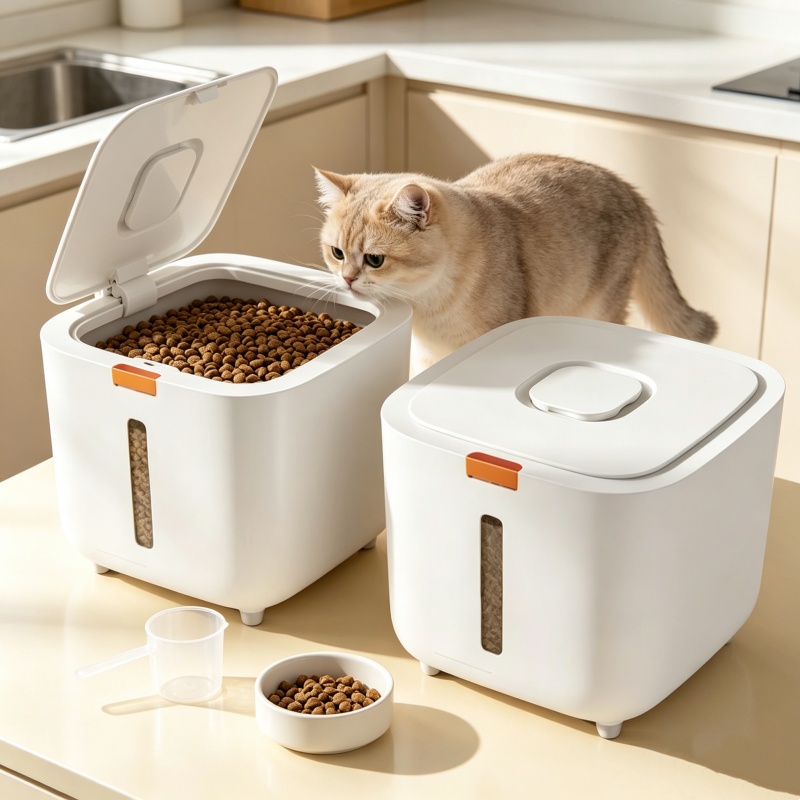 Food Storage With Dividers - Pojemnik na karmę dla zwierząt 5/7