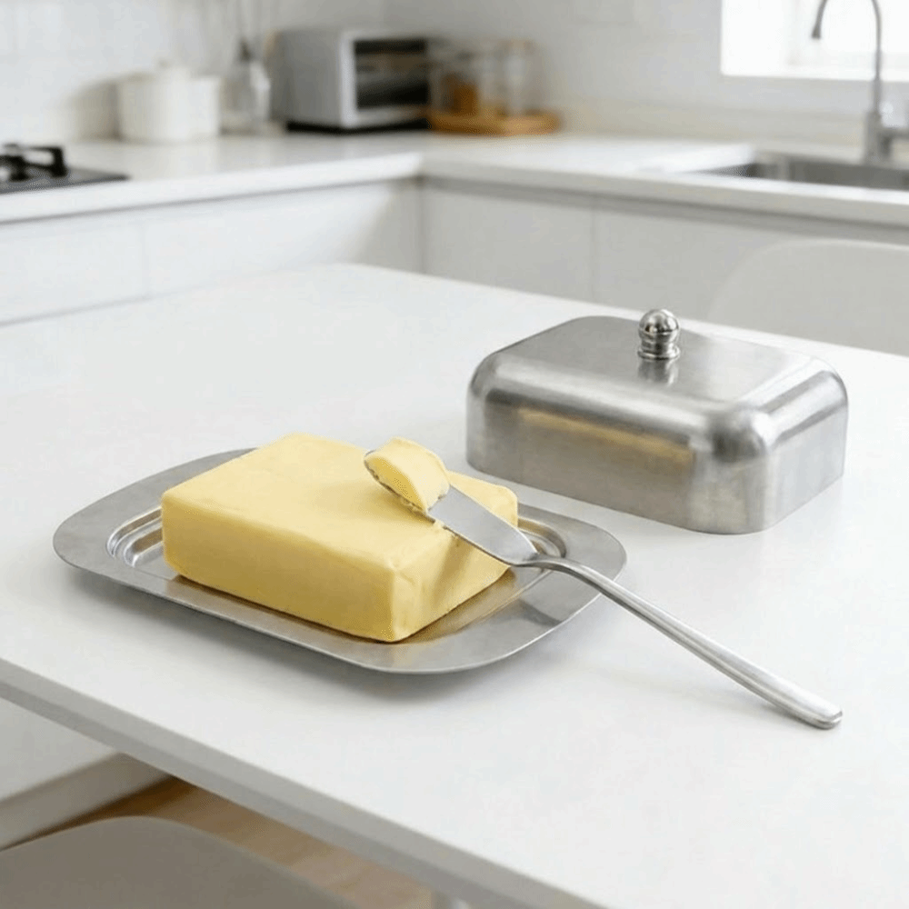 Food Storage Oven Safe - Pojemnik na masło ze stali nierdzewnej