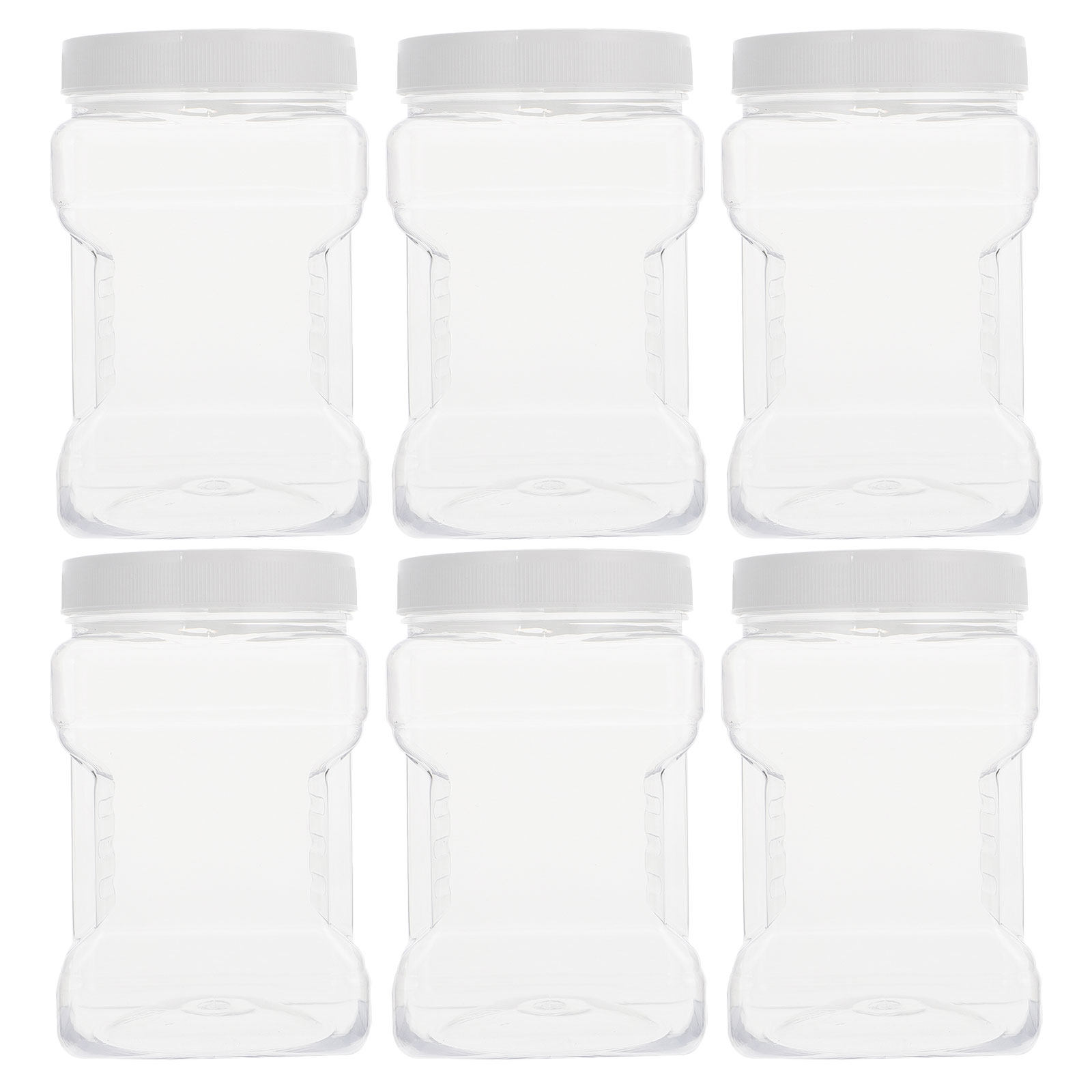 Food Storage Containers - 6 sztuk przezroczystych pojemników do przechowywania,