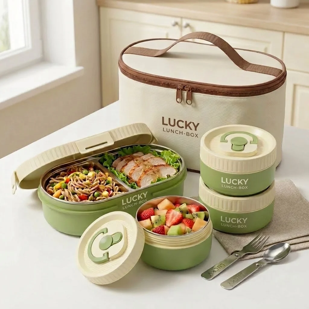 Termiczny pojemnik na lunch z  – Food Storage With Dividers recenzja i cena