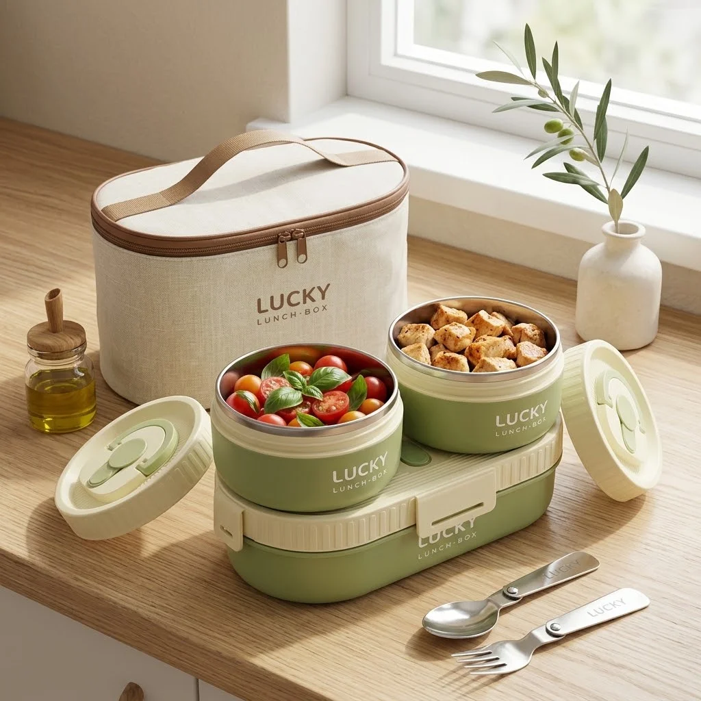 Termiczny pojemnik na lunch z  – Food Storage With Dividers recenzja i cena