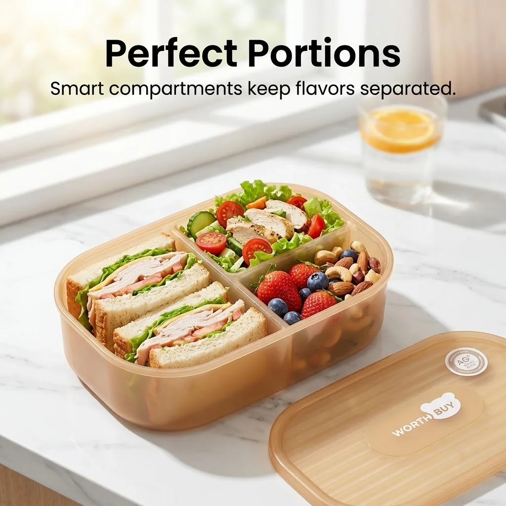 Odpinany plastikowy pojemnik t – Food Storage With Dividers recenzja i cena