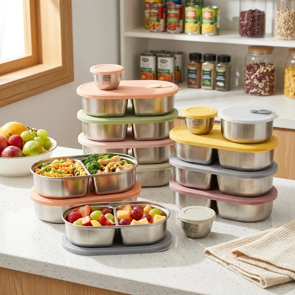 Pojemnik na lunch z nieprzepus – Food Storage With Dividers recenzja i cena