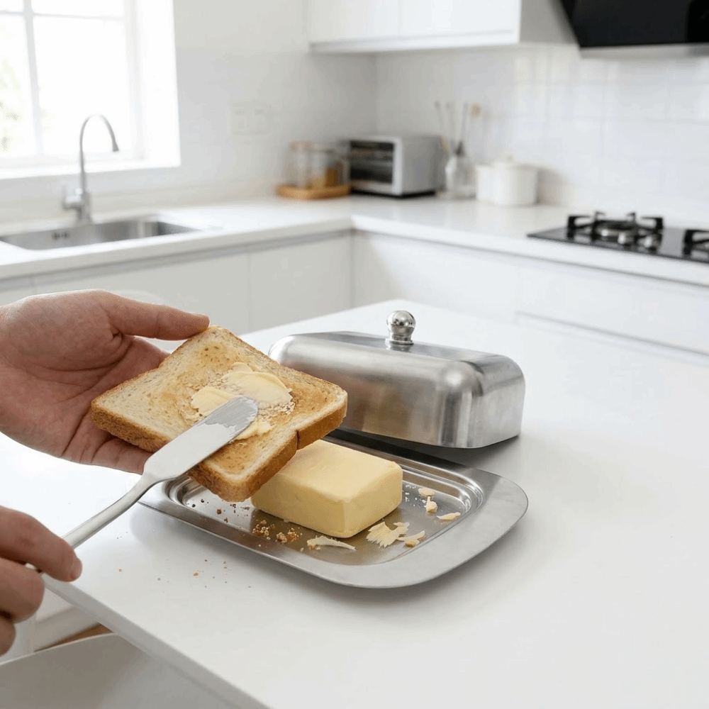 Pojemnik na masło ze stali nie – Food Storage Oven Safe recenzja i cena