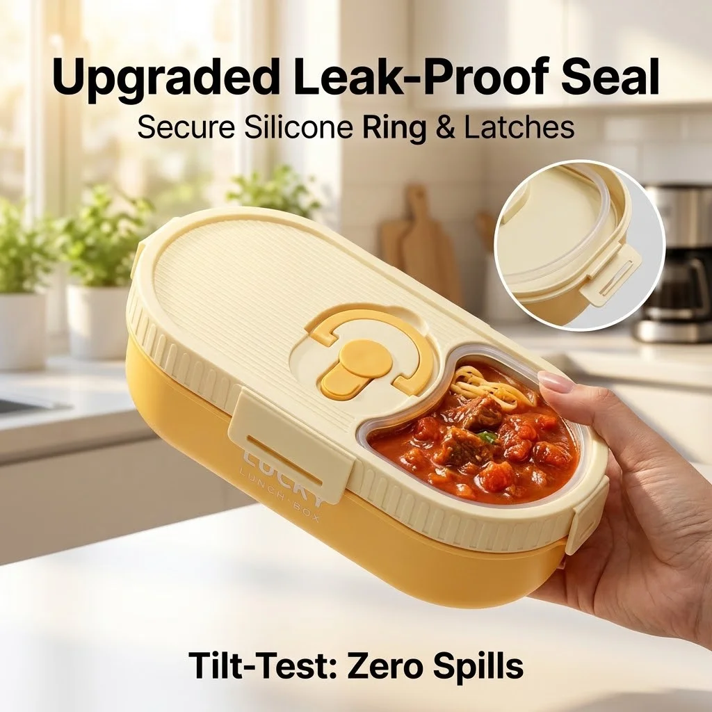 Zestaw pojemników na lunch ze  – Food Storage With Dividers recenzja i cena