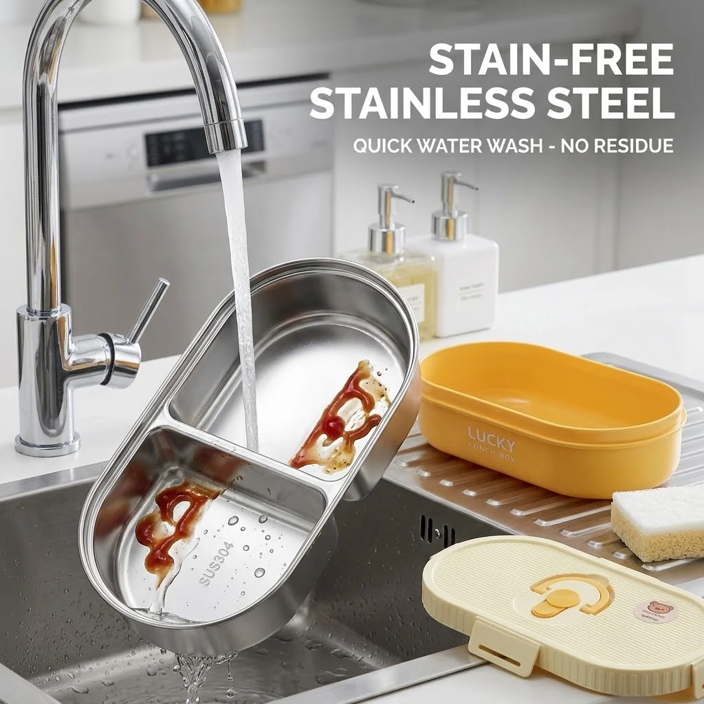 Zestaw pojemników na lunch ze  – Food Storage With Dividers recenzja i cena