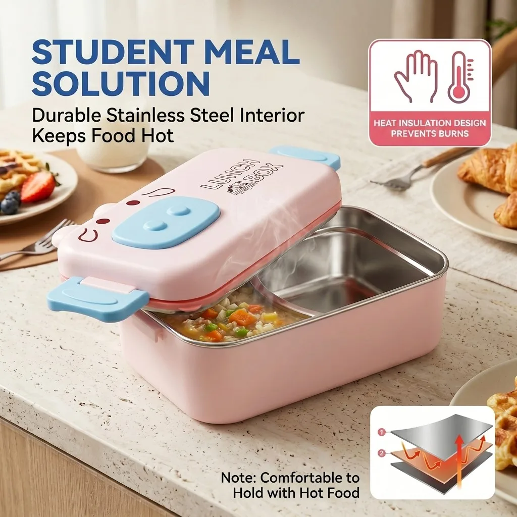 Pudełko na lunch ze stali nier – Food Storage Oven Safe recenzja i cena