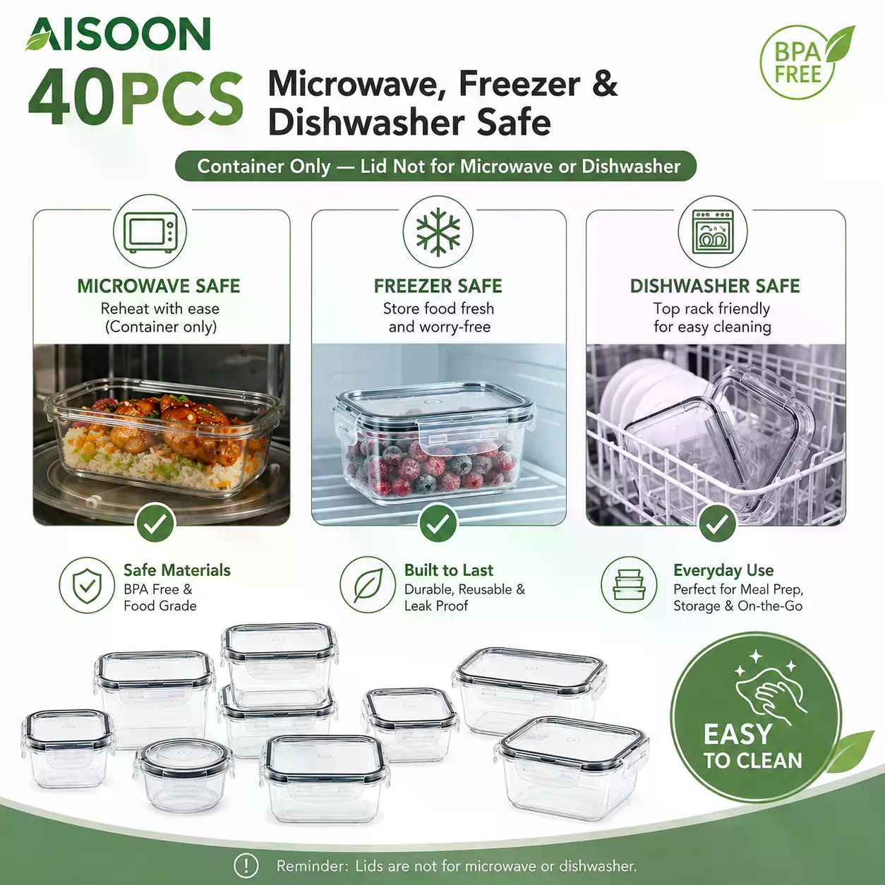 40 sztuk bardzo dużych silikon – Food Storage Labels recenzja i cena