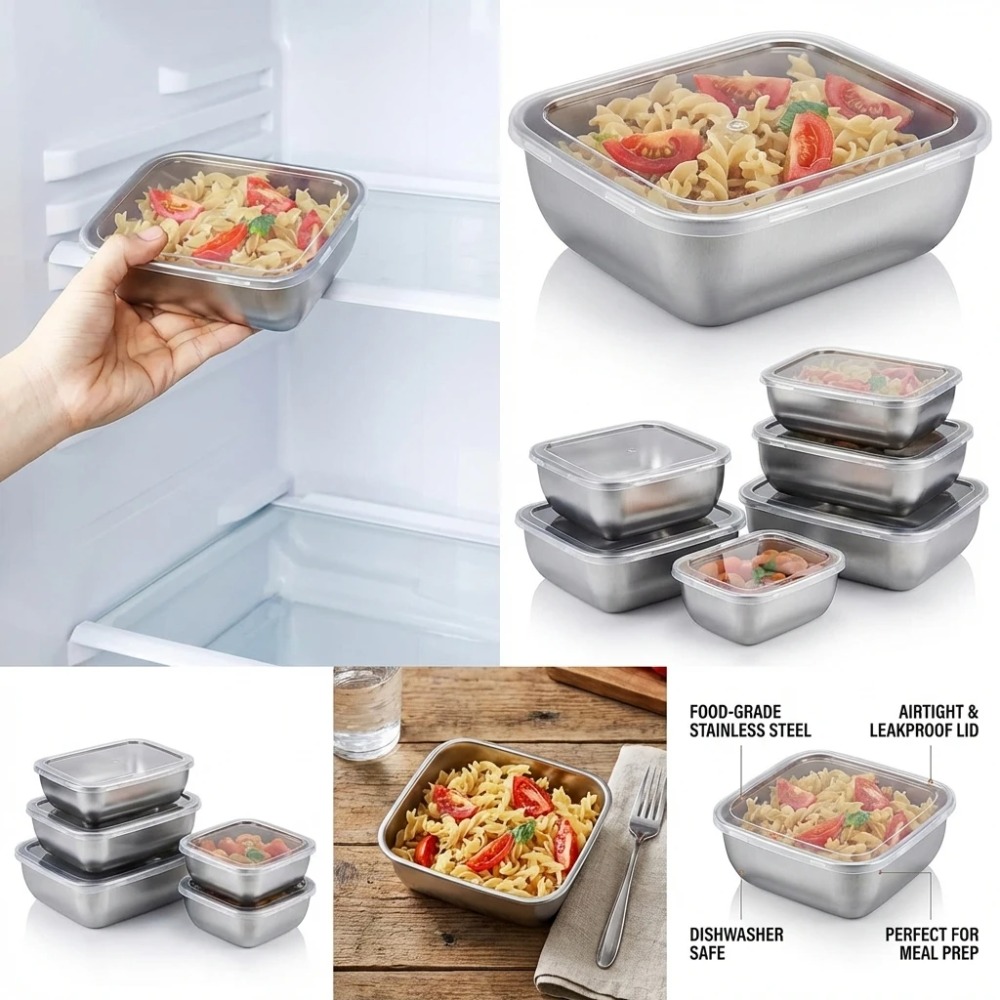 6 SZT. Pojemników na żywność z – Food Storage Meals recenzja i cena