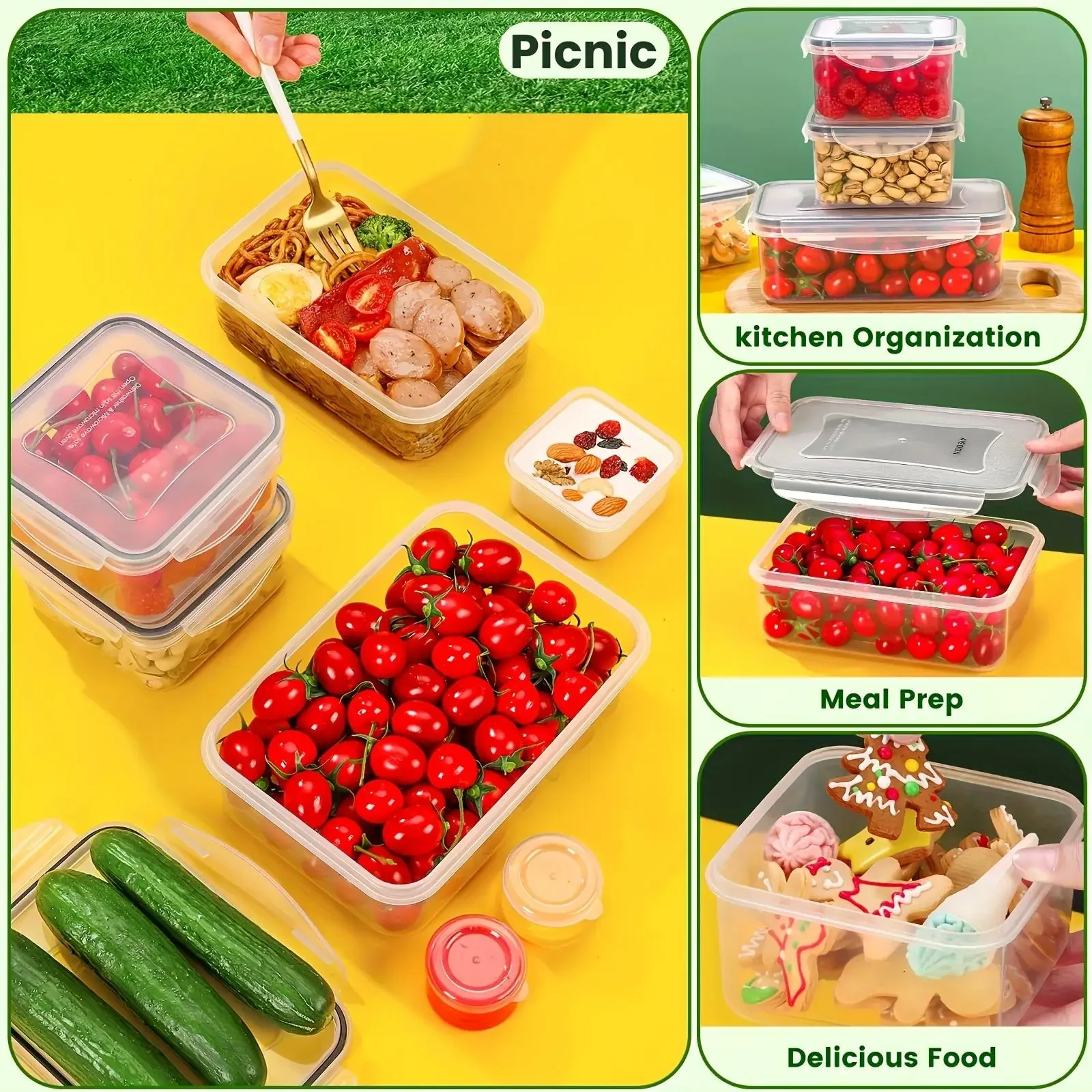 Zestaw 12 sztuk szczelnych poj – Food Storage Oven Safe recenzja i cena