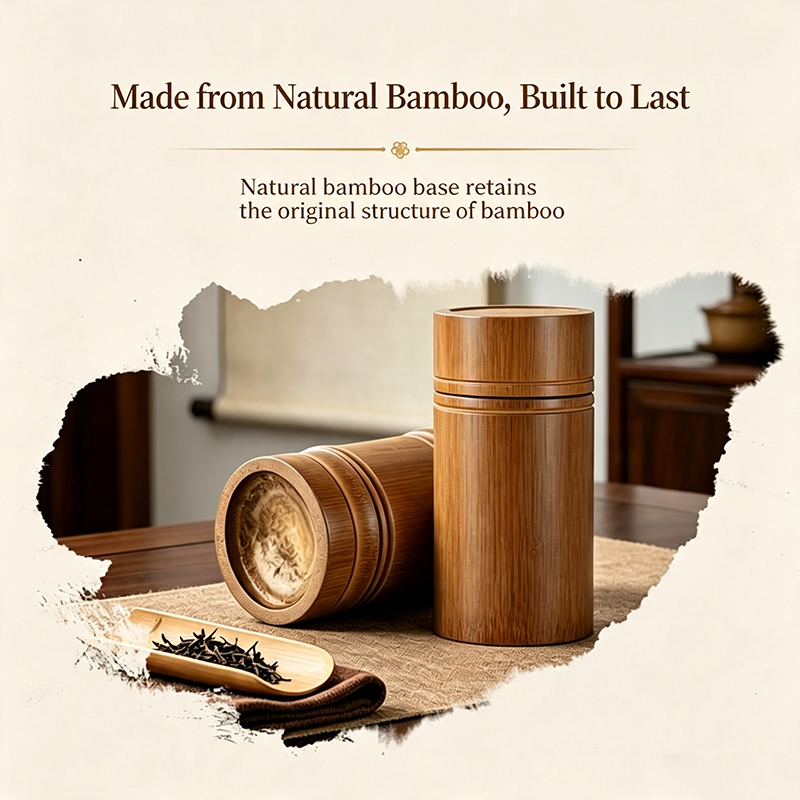 Pojemnik na herbatę z bambusa  – Food Storage With Dividers recenzja i cena