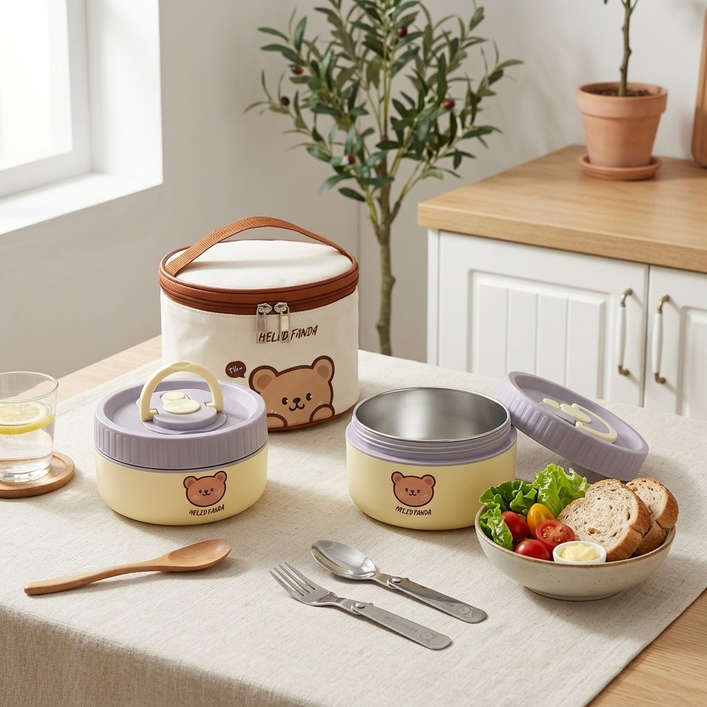 Pojemnik na lunch dla dzieci z – Food Storage Oven Safe recenzja i cena